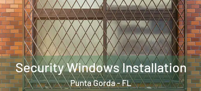 Security Windows Installation Punta Gorda - FL